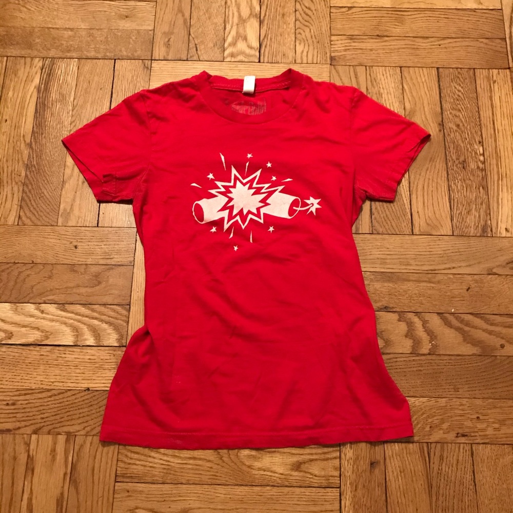 American Apparel Red Graphic T-Shirt